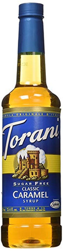 Torani Sugarfree Classic Caramel Jarabe Con Splenda 750 Ml /
