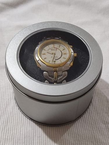 Reloj Hombre, Seiko Kinetic Indicator, Wr100m (vintage). (Usado)