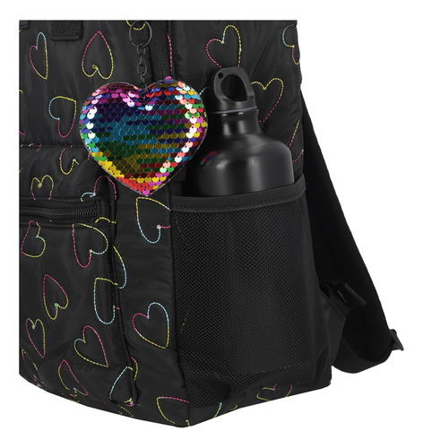 Mochila Unisex Notebook 5xt Corazones Negro Xtrem