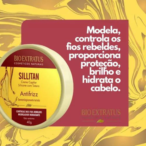 Pomada Anti-frizz Modeladora Bio Extratus Sillitam 40g