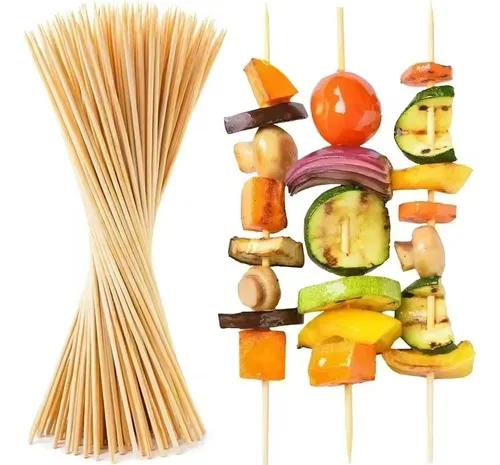comprar Palos Anticuchos 40cm Brocheta Pincho Papa Tornado Bambu