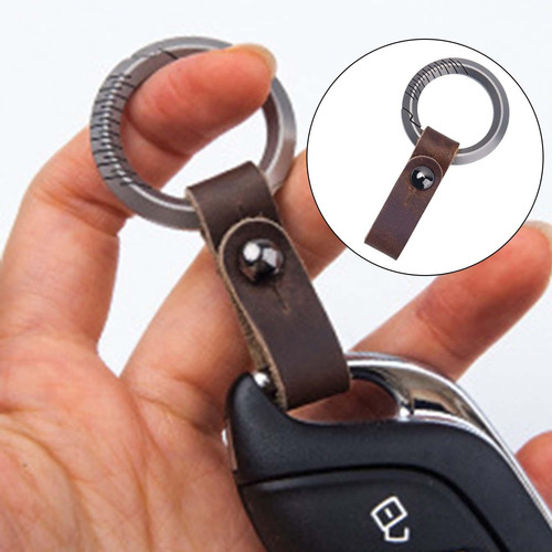 Llavero Clásico Unisex Cintura Cinturón Hebilla Titanio