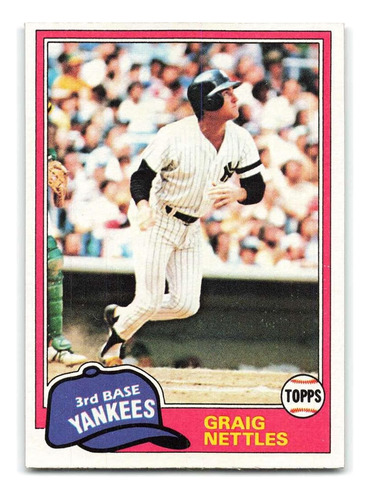 1981 Topps Baseball 365 Grey Nettles New York Yankees Dp Ta