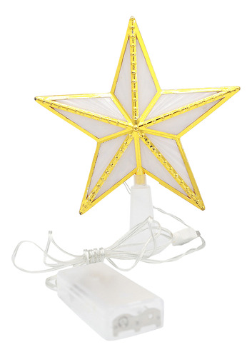 Adorno Estrella Árbol Navidad Led Usb/batería Para Decoració