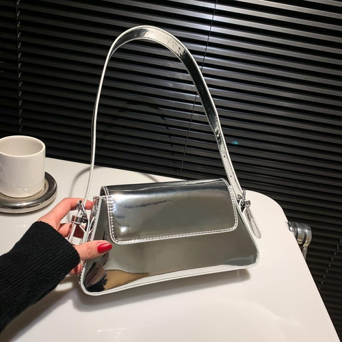 Motleader Bolso De Noche Metálico Para Mujer Y2k Bolsos De H