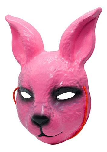 Máscara De Conejo 3d, Máscara De Animal Aterrador, Rosa