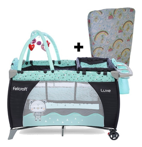 Practicuna Bebe Colchon Felcraft +juegos+cambiador  +colchon