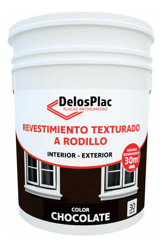 Revestimiento Impermeable A Rodillo Chocolate 30kg Delosplac