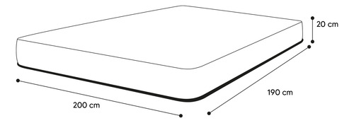Colchón King Size Therapedic Memory Foam Claire Suave