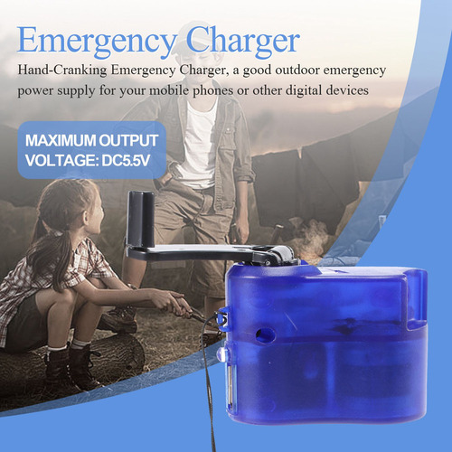 Ll Dinamo De Manivela De Emergencia Usb For Cargador