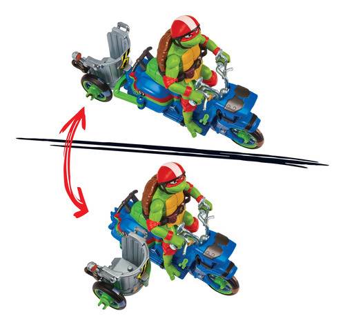 Tmnt Tortugas Ninja Battle Cycle Con Raphael