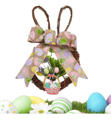 Corona De Conejito De Pascua Coronas De Decoración De Pascua