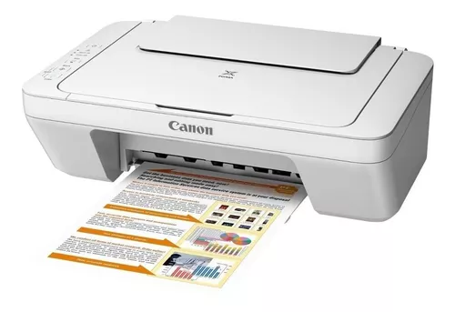 Impresora a color multifunción Canon Pixma MG2410 blanca 110V/220V