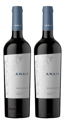 Vino Gran Anaia Malbec Pack X2 Unidades