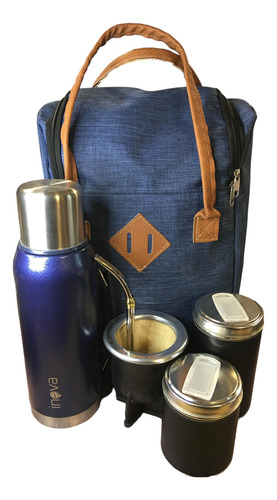 Set Matero Completo Mochila Termo 24 Hs Mate Uruguayo