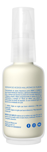 Sérum Concentrado de Ácido Hialurónico Hémera, Hidratación y Redensificación para Todo Tipo de Piel, Biobásica, 30 g