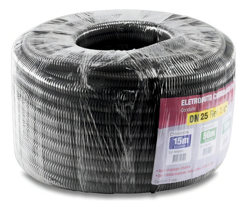 Tubo Corrugado 3/4 Dn 25 Flex Slim Premium Rolo Com 10m Pto