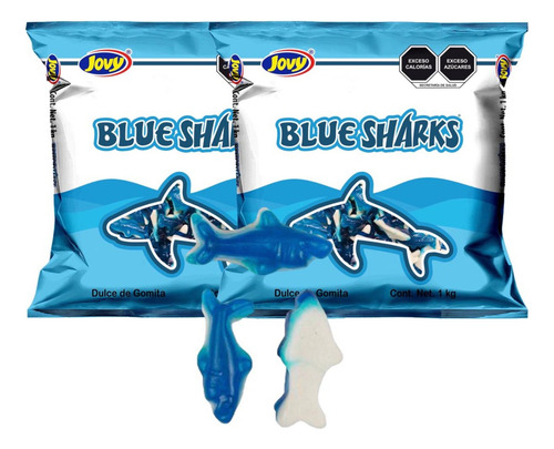 Gomitas Tiburón Mora Azul 2kg Jovy E