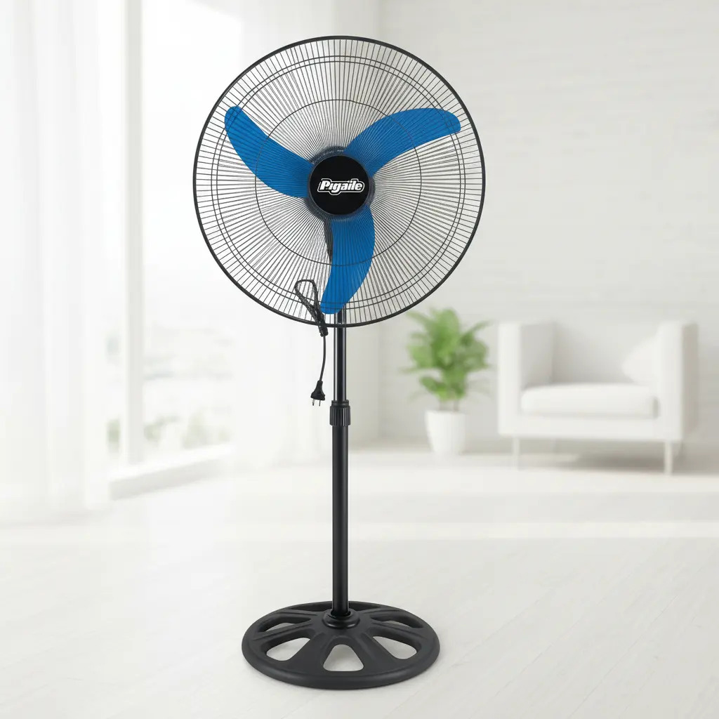 Ventilador Pie 20 Pigalle 100w 1,70m 3 V 50.8 Cm 50hz Negro Gris Metalicas 3