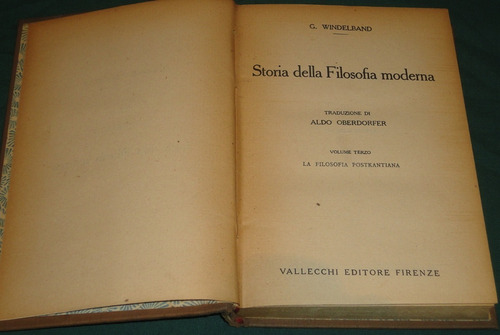 Storia Della Filosofia Moderna - G. Windelnband- Italiano