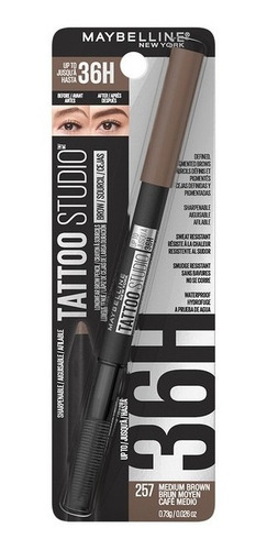 Delineador De Cejas Tattoo Brow Maybelline Color Café Medio Café Medio