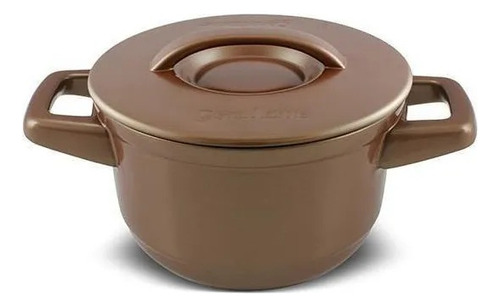 Jogo de panelas de cozinha Ceraflame Duo+ Smart com 5 peças de cerâmica marrom