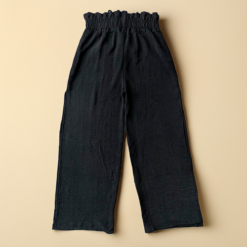 Pantalón Ancho Holgado Con Pretina Elástica Para Mujer