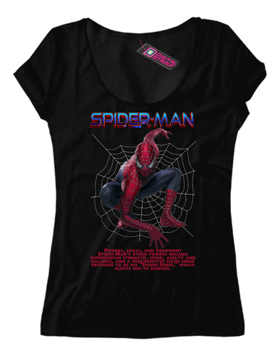 Remera Mujer Marvel Spiderman Hombre Araña Pelicula Mv37 Dtg