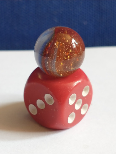 Canica Ojo De Gato Azul 13mm (Usado)