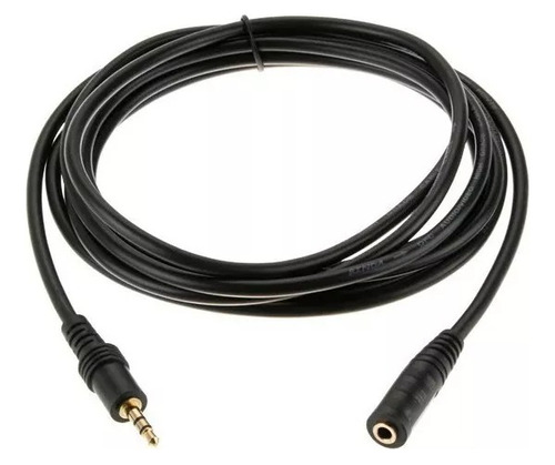 Cable Auxiliar De Audio 3.5mm Plug M-h Estereo 3mt Otiesca