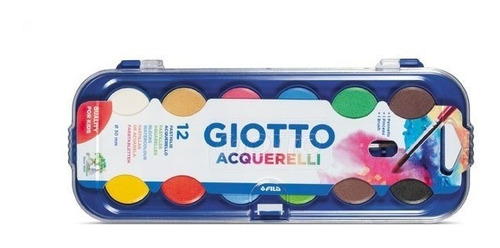 Acuarela Giotto Por 12 Colores Con Pincel