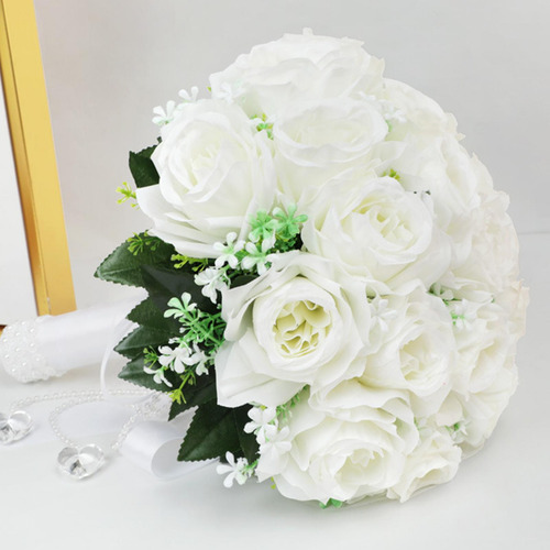 Ramo De Novia Con Flores Artificiales, Ramo De Novia