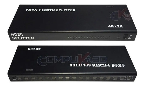 Splitter Hdmi 1x16 Full Hd 3d Trautech 1 Entrada X 16 Salida