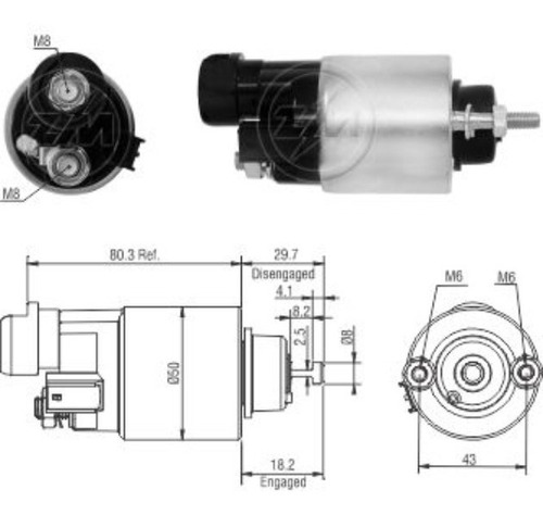 Solenoide Zm 6-708 - Honda Fit, City 12v