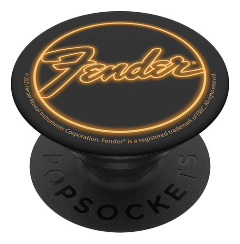 Fender Neon Logo Popsockets Popgrip: Agarre Intercambiable