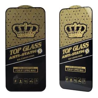 2en1 Mica Cristal Templado Premium Top Glass Para iPhone