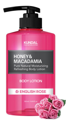 Kundal Locion Corporal Honey & Macadamia English Rose