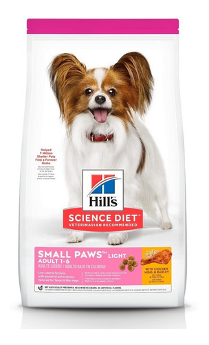 Alimento Hill's Science Diet Adult Small Paws para perro adulto de raza mini y pequeña sabor pollo en bolsa de 3kg