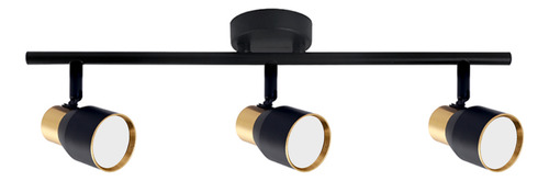 Aplique Triple Foco Con Ampolleta Dicroica Gu10 Dirigible