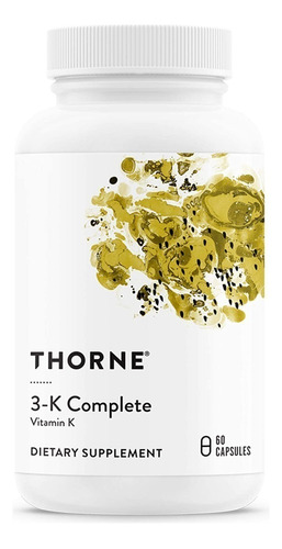 Thorne Research - Vitamina  3-k Complete 60caps ,
