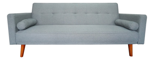 Sofa Cama Plegable Gs1837 Color Gris Diseño De La Tela Liso