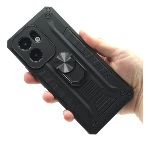 Funda - Protector - Case Para Oppo Reno 13f 5g Uso Rudo Negro Oppo Reno 13f 5g