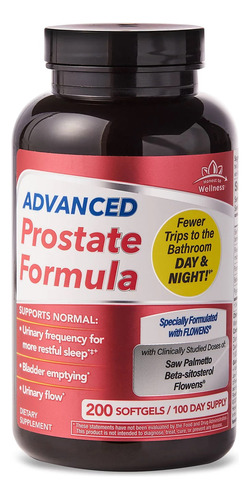 Prostate Prostata Advanced Formula 200 Softgels Tienda 