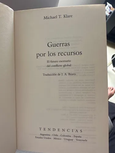 Guerras Por Los Recursos - Michael T. Klare Conflicto Global (Usado)