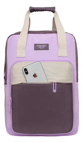 Mochila Urbana Mujer Element Color Block Lila Head