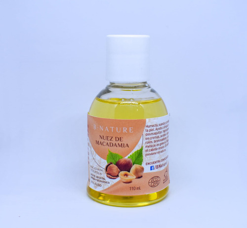 Aceite De Nuez Macadamia 110 Ml, 100% Puro  Bliss Nature