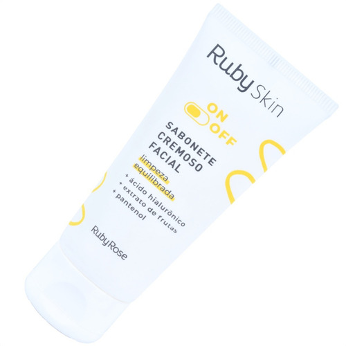 Imagem 2 de 10 de Sabonete Cremoso Facial Ruby Skin On + Off Ruby Rose