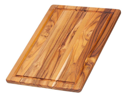 Tábua De Corte Teakhaus Com Ranhura De Seiva 40x28x1,4cm Mad