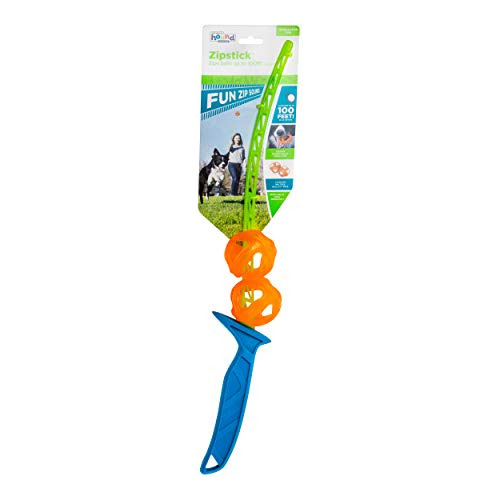 Zipstick Launcher Ball Thrower Fetch Dog Toy - 2 Bolas ...