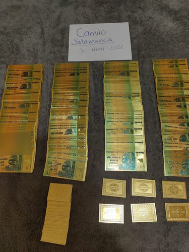 300 Zimbabwe Gold 24k Con Certificados